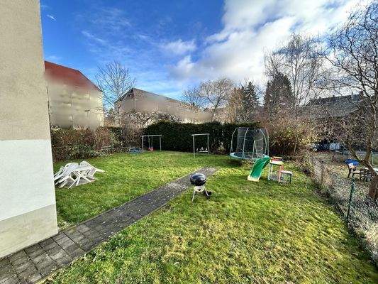 Blick auf das Grundstück