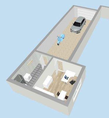 Grundrissbeispiel Garage+Büro