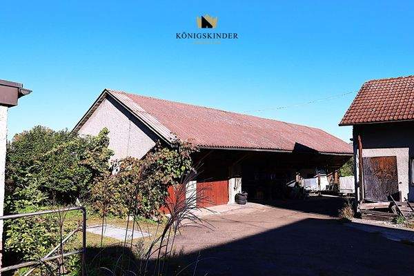 die Scheune - gut geeignet für Fahrzeuge...