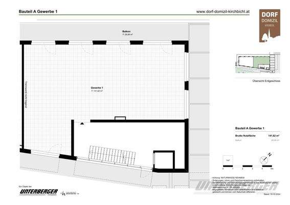 Grundriss Bauteil A Gewerbe 1