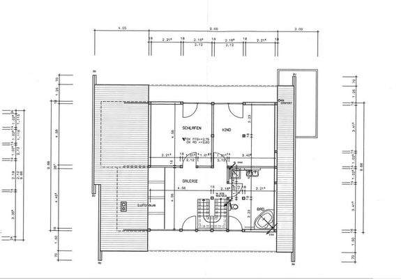 1998 Bauantrag EFH Falkensee Grundriss DG