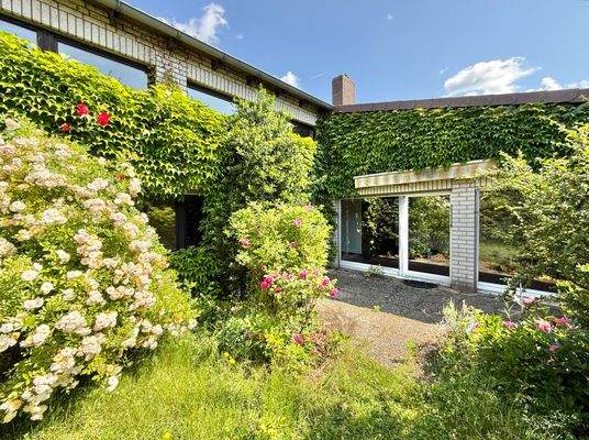 Rückseite, Terrasse, Garten