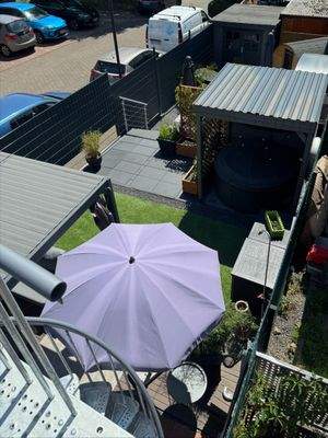 Blick auf auf den Garten