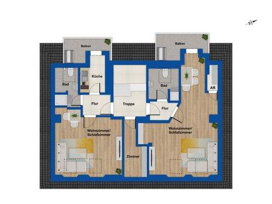 Grundriss 2. Obergeschoss