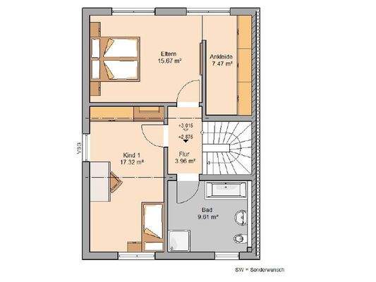 Grundriss Obergeschoss