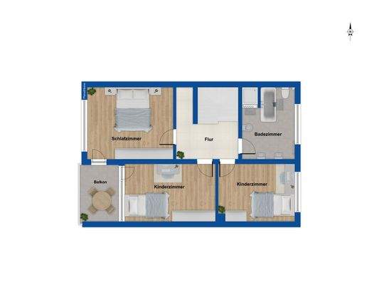 Grundriss Obergeschoss