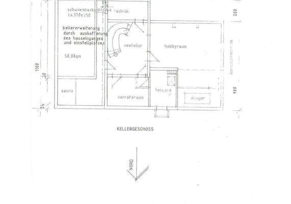 Kellergeschoss Grundriss