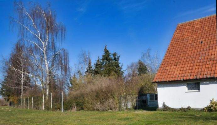 Freilandnutzung hinterm Haus