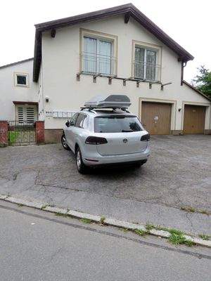 geteerter Stellplatz 