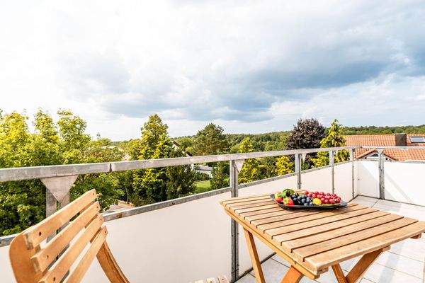 Balkon in Westausrichtung