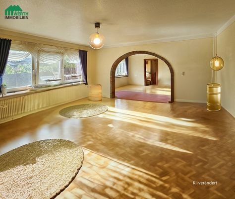 46 m² Wohnzimmer, ki-entleert