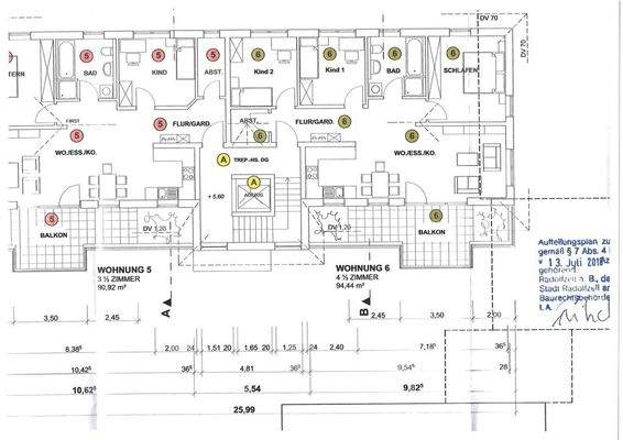 Grundriss Wohnung Nr. 6