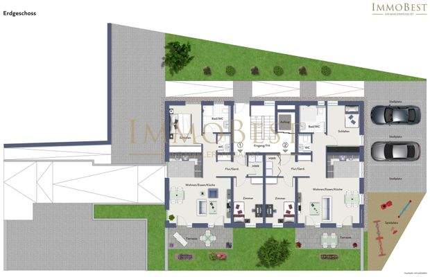 Grundriss Erdgeschoss Gesamt