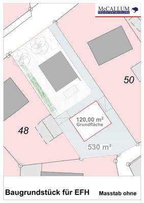 A-01.1.2 Lageplan 2 EFH Baufläche ohne Masstab_Pag