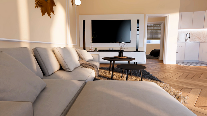 Offene Wohnküche(3D-Beispiel-2)