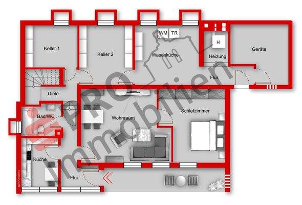 Grundriss Untergeschoss