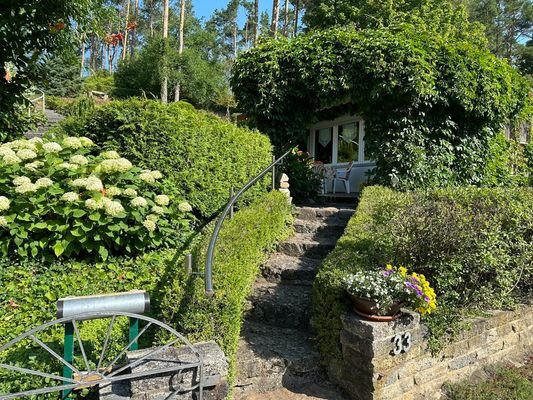 Treppe zum Haus 