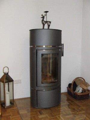 Kaminofen im Wohnzimmer