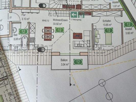 1.DG Balkon auf Süd 6qm gross