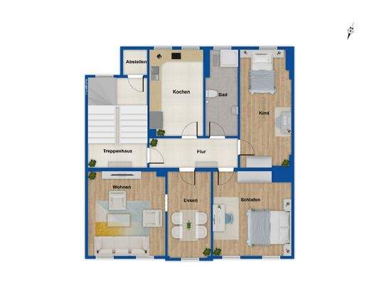 Grundriss 1. Obergeschoss