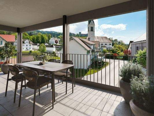 Auf dem Buehel, Wolfurt-Aussicht-Whg-B04