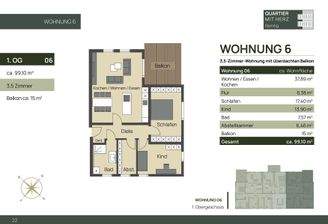 Grundriss Wohnung Nr. 6