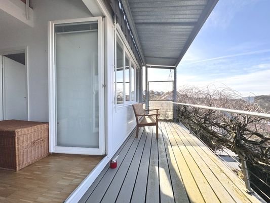 Balkon mit Aussicht (Obergeschoss)