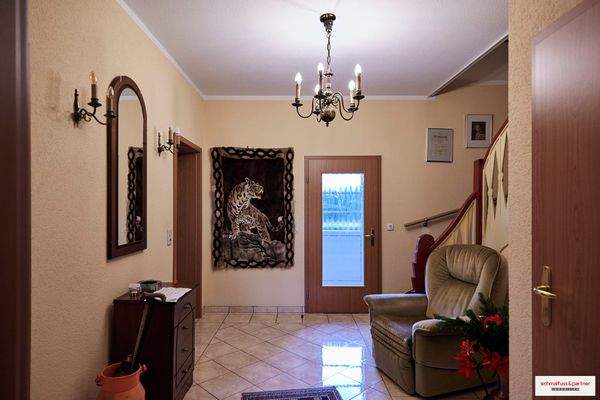 Im Eingangsbereich der Pension