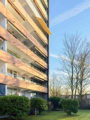 Ansicht Ostrasse Balkon