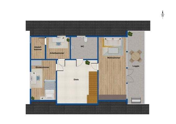 Grundriss Dachgeschoss