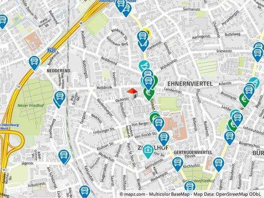 Geolyzer Kartenausschnitt