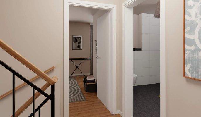 Helle und freundliche Flurbereiche