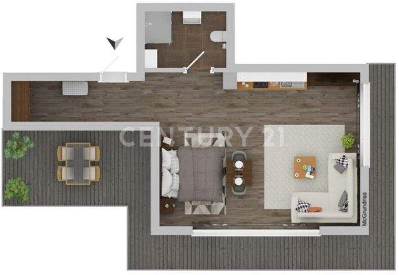 Wohnbereich 3 (55m²)