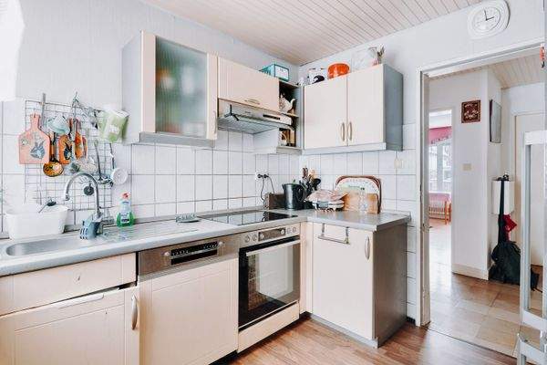 Küche in der Erdgeschosswohnung