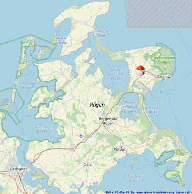 Lage auf der Insel Rügen 