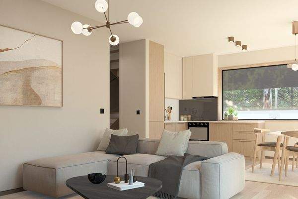 Küche und Wohnbereich