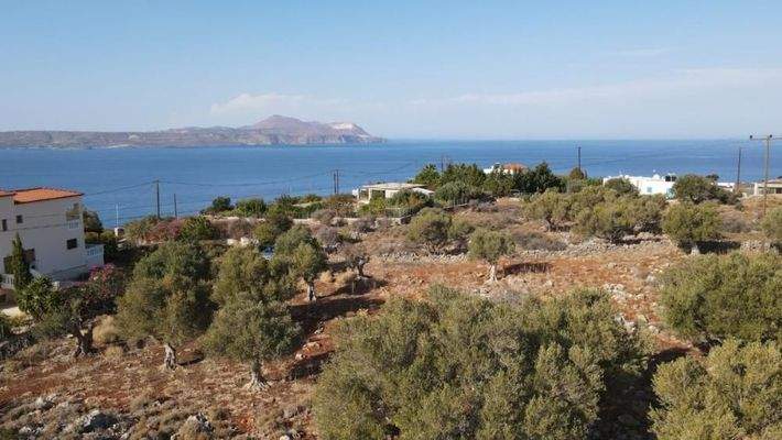 Kreta, Kokkino Chorio: Grundstück in fantastischer Lage zum Verkauf in Kokkino Chorio mit Baugenehmigung