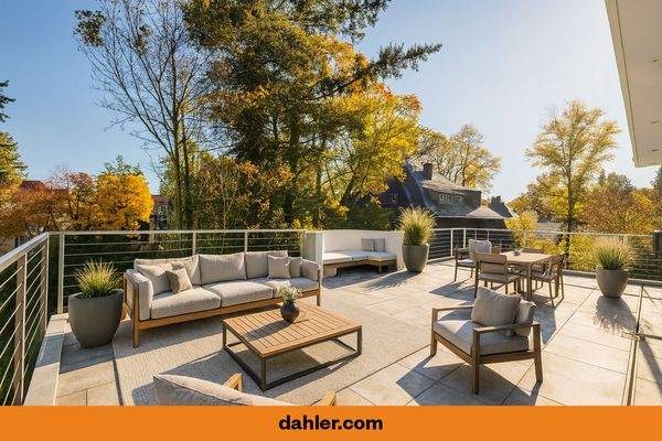 Wunderschöne Dachterrassee