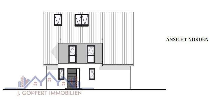 geplantes Haus Nordseite