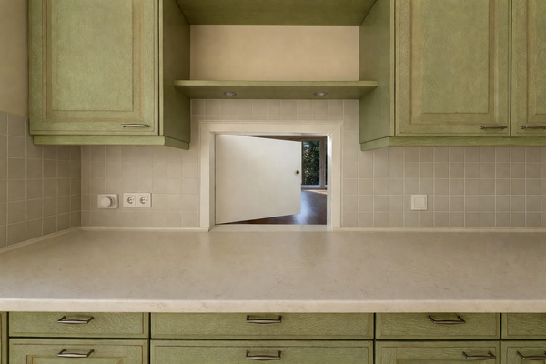 Durchreiche zu Essbereich / Wohnzimmer