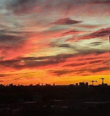 Ausblick Sonnenuntergang 