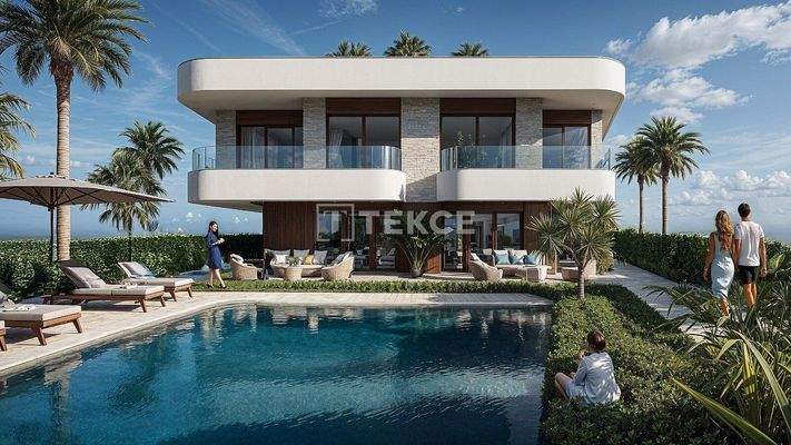 Flats in a Complex with Pool Near Amenities in Güzelbahçe İzmir