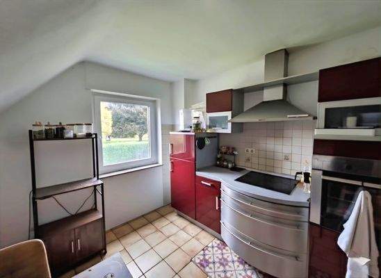 Küche im Dachgeschoss