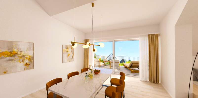 Penthouse - Essen u. Loggia 