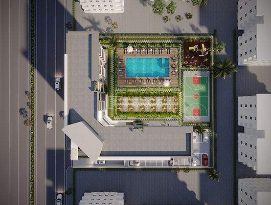 Real Estate with a Pool Near the Airport in Antalya
