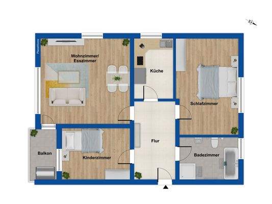 Grundriss 2. Obergeschoss