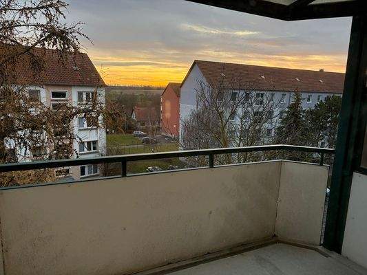 Blick vom Balkon