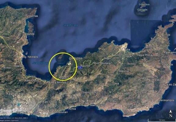 Baugrundstück direkt am Meer, Mirabello-Bucht, Nordostkreta