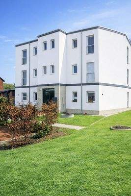 Ansicht in Richtung Neubau-MFH