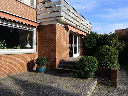 Blick auf die Terrasse